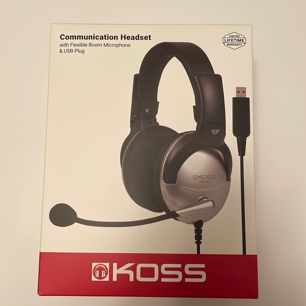 Koss Communication Headset with Microphone & USB Plug